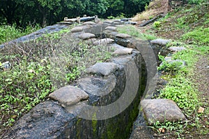 Recovered French trenches in Dien Bien Phu