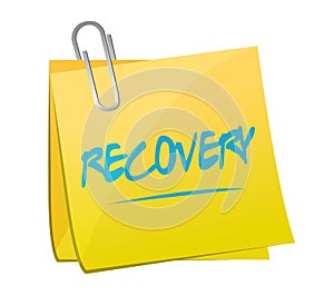 recovery memo post illustration design