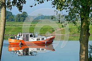 Recreation boat in Dutch water