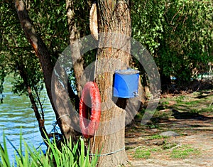 Recreation place in Danube delta