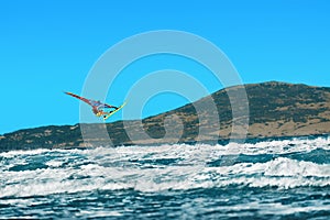 Recreational Extreme Water Sports. Windsurfing. Surfing Wind Act