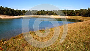 Recreational lake at Nunspeet in Netherlands