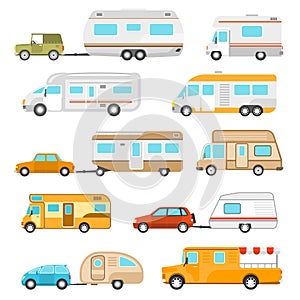 Recreational Vehicle Icons Set