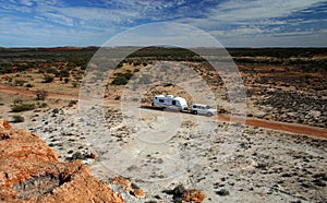Recreational vehicle in Outback