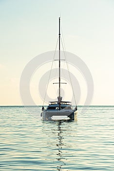 Recreational Yacht at the Indian Ocean