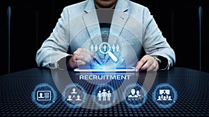 Recruitment Career Employee Interview Business HR Human Resources concept