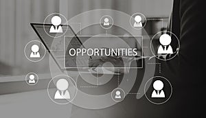 Recruitment Hiring Career job Employment Concept photo