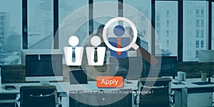 Recruitment Hiring Employment Job Seekers Concept photo