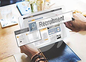 Recruitment Job Work Vacancy Search Concept