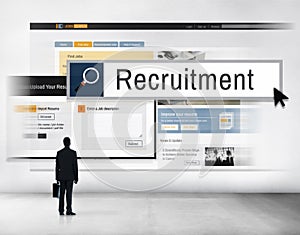 Recruitment Job Work Vacancy Search Concept