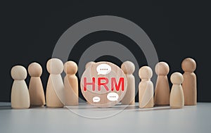 Recruitment management Business concept. Relationship Management with global structure. Human Resources. Management recruitment