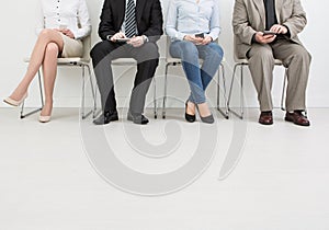 Recruitment recruiting recruit hiring hire - concepts. photo