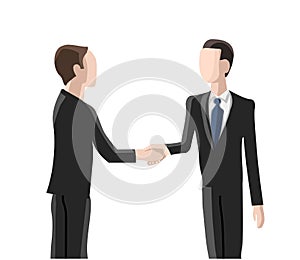 Recruitment, two men shaking hands