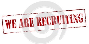 We are recruting