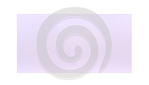 Rectagle transparent glass with a violet tint, realistic plate. Acrylic or glass texture frame. Png