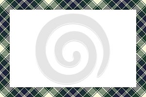 Rectangle borders and Frames vector. Border pattern geometric vintage frame design. Scottish tartan plaid fabric texture. Template