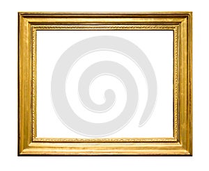 Rectangle decorative golden picture frame