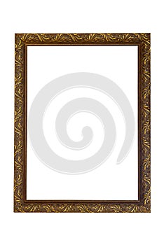 Rectangle gilded picture frame