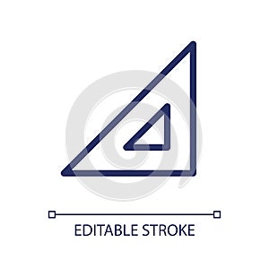 Rectangle ruler pixel perfect linear ui icon