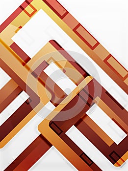 Rectangle tube elements, vector background