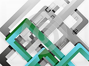 Rectangle tube elements, vector background