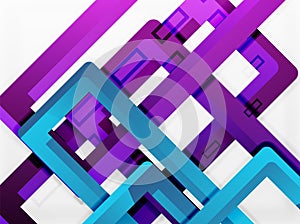 Rectangle tube elements, vector background