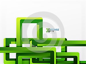 Rectangle tube elements, vector background