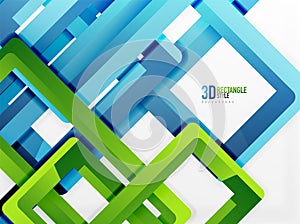 Rectangle tube elements, vector background