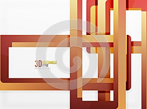 Rectangle tube elements, vector background