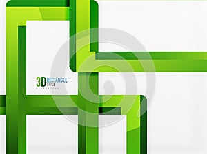 Rectangle tube elements, vector background