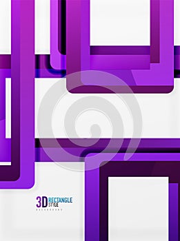 Rectangle tube elements, vector background