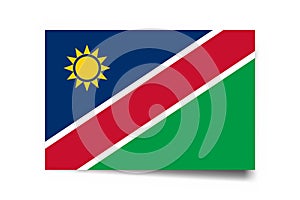 Rectangle vector flag of Namibia