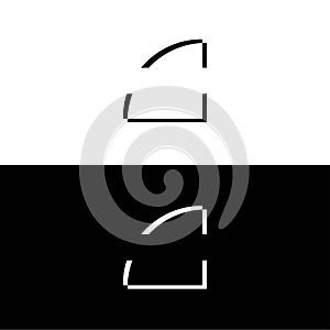 Rectangle vector logo template design