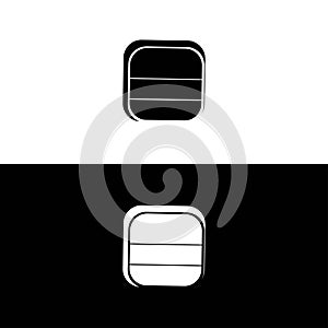 Rectangle vector logo template design