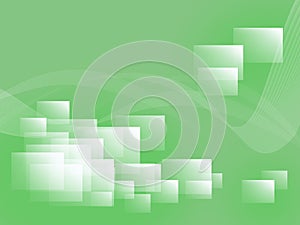 Rectangles on a green background