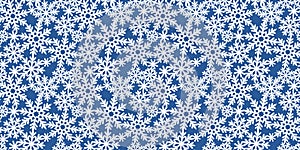 Rectangular background with snowflakes.