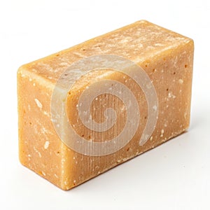 A Bar of handmade soap, on a white background . isolated