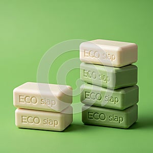 Rectangular bars of soap branded 