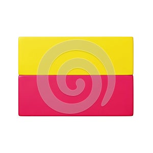 Rectangular blocks in yellow and pink