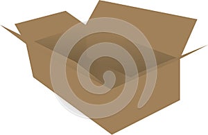 Rectangular cardboard box