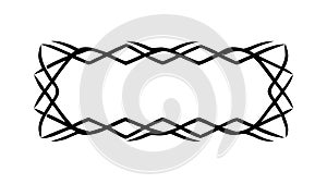 Rectangular Celtic Knot Decorative Frame, vector design Generative AI