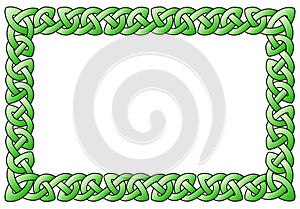 Rectangular celtic ornamental frame