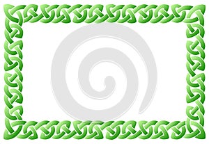Rectangular celtic ornamental frame