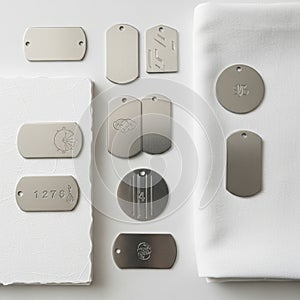 ::::::::::::: rectangular and circular shapes, with engraved symbols