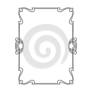 Rectangular decorative frame