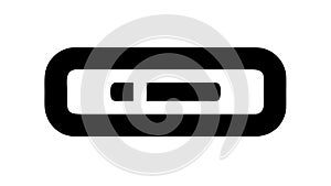 Rectangular Device Screen Indicator Icon, vector design Generative AI