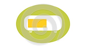 Rectangular Display Digital Counter Icon, Score, Measurement, vector design Generative AI