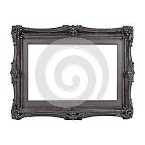 Silver white metallic frame broad wide classical gallery art luxury