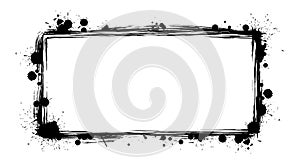 Grunge Ink Splatter Frame