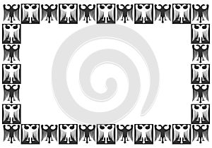 Double headed eagle frame - cdr format